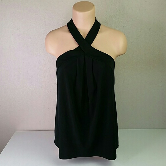 Express Tops - Express Women's Top Pleated Crossover Halter M